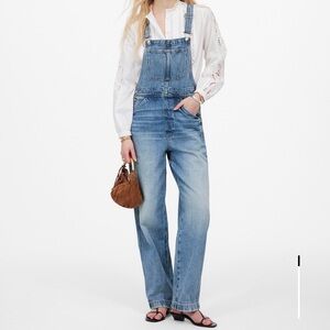 Madewell Light Blue Denim Overalls